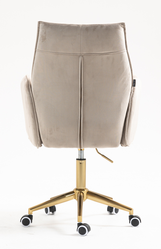 HR280K Latte Modern Velúr Szék Arany lábbal