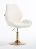 HR350N Krémszínű boucle velúr szék arany lábbal