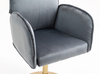 HR280N Grafit Modern Velúr Szék Arany lábbal