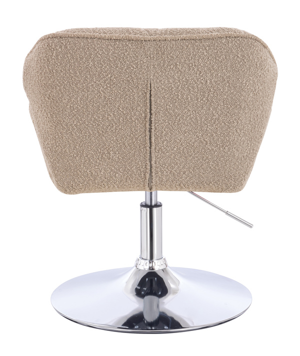 HR111N Latte modern boucle  szék krómozott lábbal