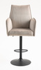 HR280W Latte Modern Velúr Szék Fekete lábbal