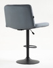 HR150W Grafit Modern Velúr Szék Fekete lábbal