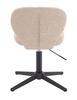 HR193CROSS Latte modern boucle  szék fekete lábbal