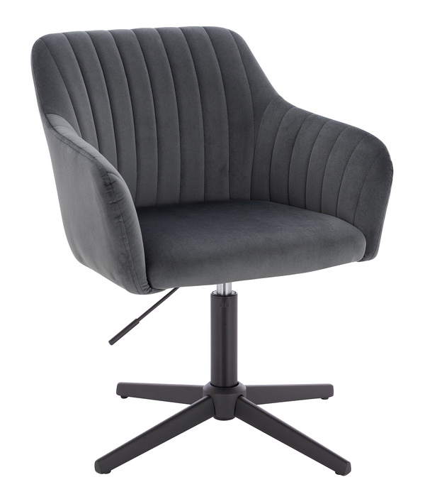 HR190CROSS Grafit Modern Velúr Szék Fekete lábbal