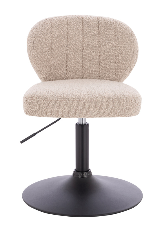 HR193N Latte modern boucle  szék fekete lábbal