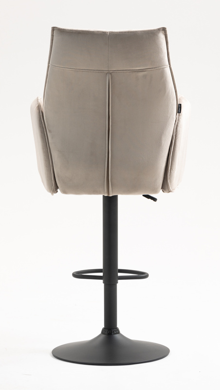 HR280W Latte Modern Velúr Szék Fekete lábbal