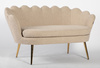 FREY Latte modern boucle kanapé arany lábbal