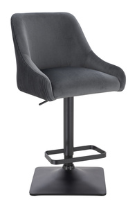 HR920KW Grafit Modern Velúr Szék Fekete lábbal