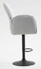 HR280W Szürke modern boucle szék fekete lábbal