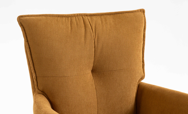 HR250W Curry Sárga Prémium Kordbársony Arany Lábbal