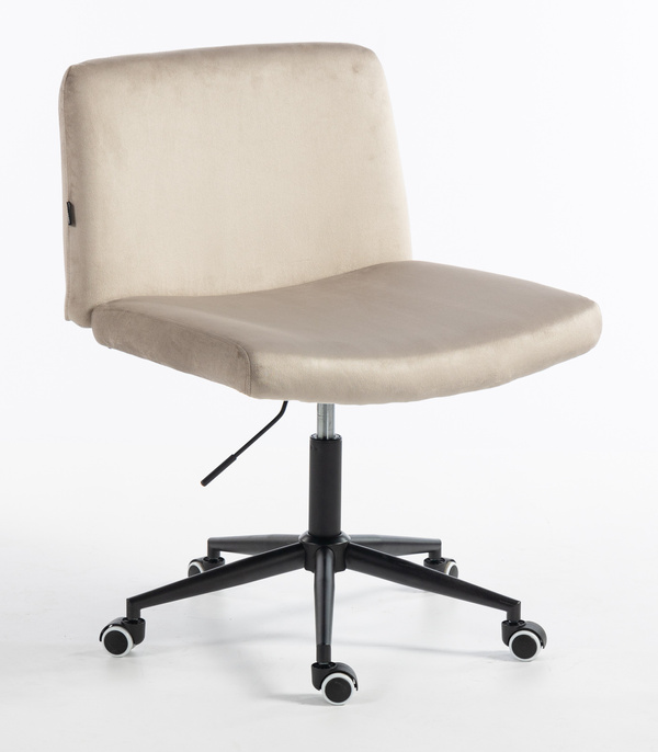 HR150K Latte Modern Velúr Szék Fekete lábbal