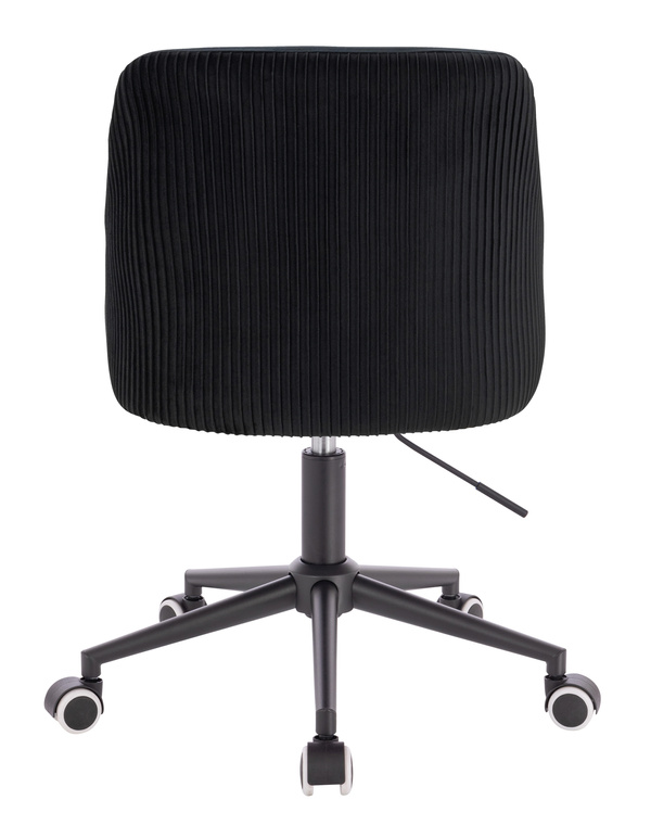 HR920K Fekete Modern Velúr Szék Fekete lábbal