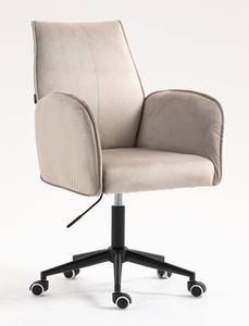 HR280K Latte Modern Velúr Szék Fekete lábbal