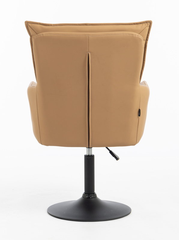 HR250N Karamell Színű Prémium Soft Műbőr Szék Fekete Lábbal