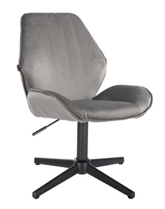 HR350CROSS Acél modern velúr szék fekete lábbal