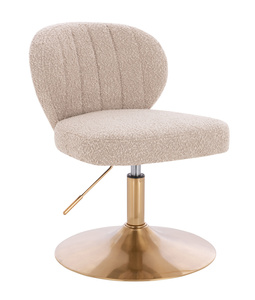 HR193N Latte modern boucle szék arany lábbal