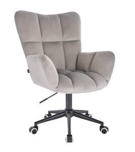 HR650K Acél modern velúr szék fekete lábbal