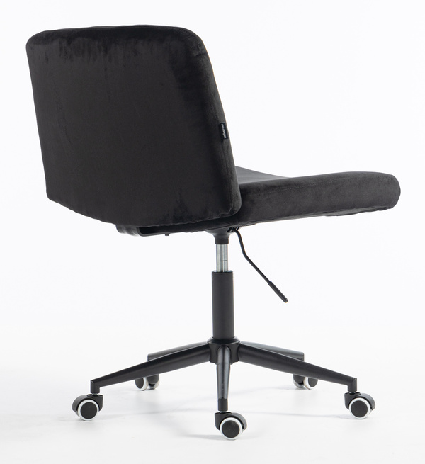 HR150K Fekete Modern Velúr Szék Fekete lábbal