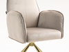 HR280 CSILLAGLÁB Latte Modern Velúr Szék Arany lábbal