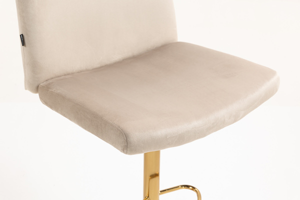 HR150W Latte Modern Velúr Szék Arany lábbal