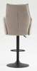 HR280W Latte modern boucle szék fekete lábbal