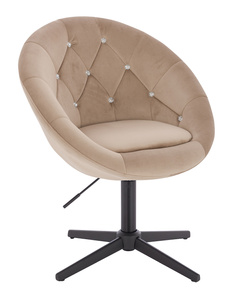HR8516CCROSSLatte modern velúr szék fekete lábbal