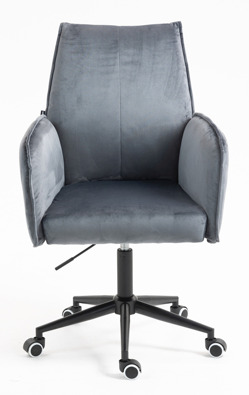 HR280K Grafit Modern Velúr Szék Fekete lábbal