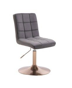 HR7009N Grafit modern velúr szék arany lábbal