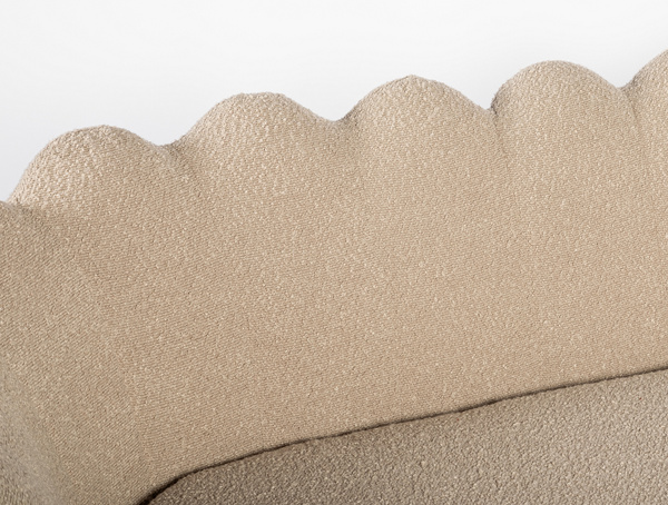 FREY Latte modern boucle kanapé arany lábbal