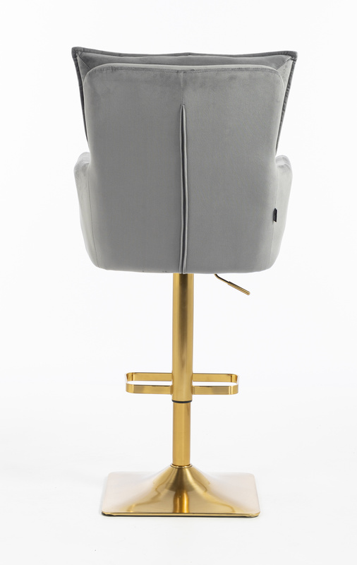 HR250KW Grafit modern velúr szék arany lábbal