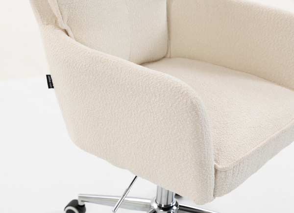 HR250K Krémszínű Bárány Szék Krómozott Lábbal