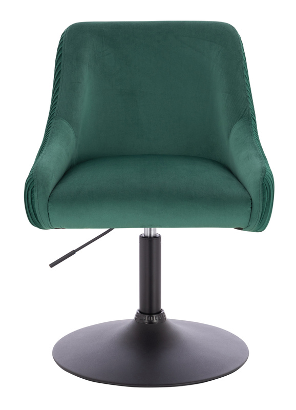 HR920N Sötétzöld Modern Velúr Szék Fekete lábbal