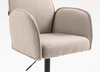 HR280K Latte modern boucle szék fekete lábbal