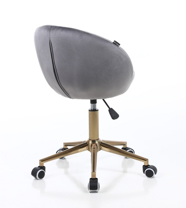 HR948K Grafit Modern Velúr Szék Arany lábbal