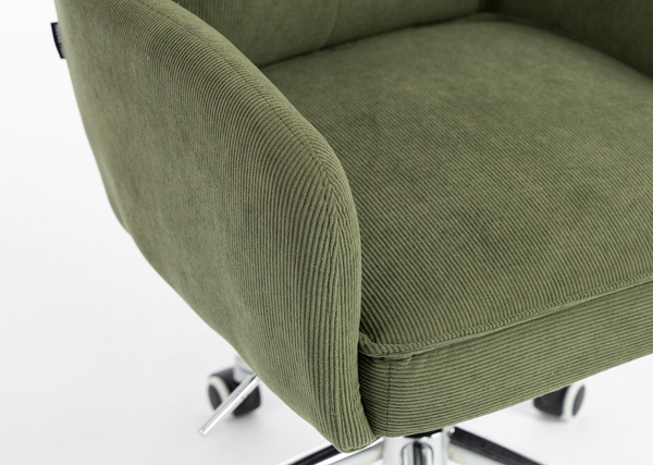 HR250K Catifea Reiată Premium Culoare Verde Salvie Krómozott Lábbal