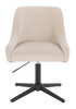 HR920CROSS Krémszínű Modern Velúr Szék Fekete lábbal