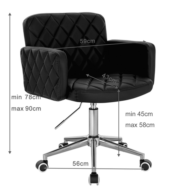 HR802N Krémszínű Modern Velúr Szék Krómozott lábbal