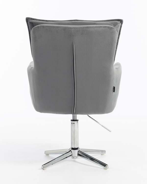 HR250CROSS Grafit modern velúr szék krómozott lábbal