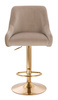 HR920W Latte Modern Velúr Szék Arany lábbal