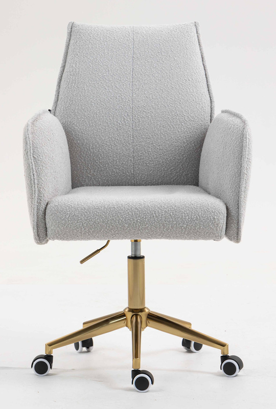HR280K Szürke modern boucle szék arany lábbal
