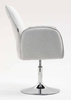 HR280N Szürke modern boucle szék krómozott lábbal