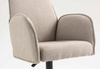HR280W Latte modern boucle szék fekete lábbal