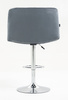 HR150W Grafit Modern Velúr Szék Krómozott lábbal