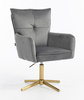 HR250CROSS Grafit modern velúr szék arany lábbal