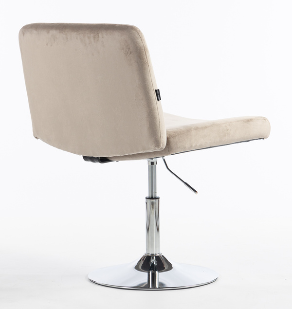 HR150N Latte Modern Velúr Szék Krómozott lábbal