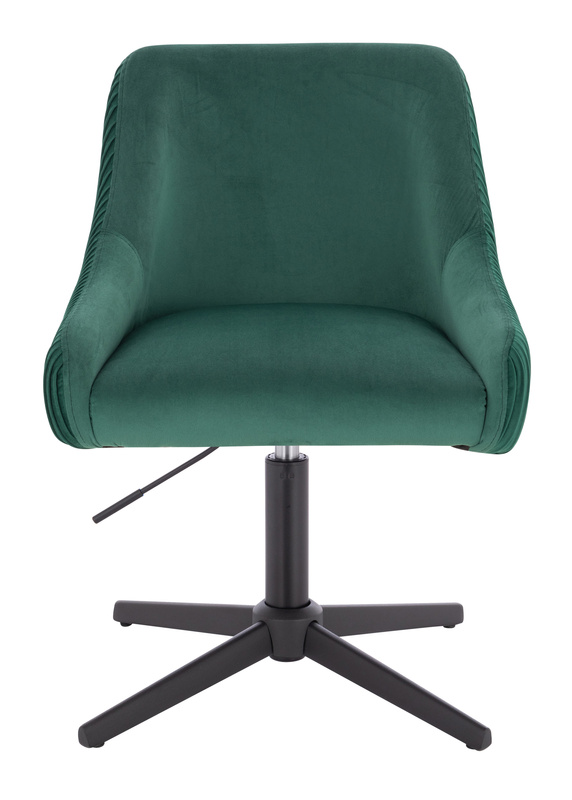 HR920CROSS Sötétzöld Modern Velúr Szék Fekete lábbal