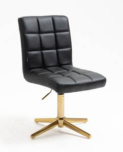 HC1015CROSS Fekete szék arany lábbal