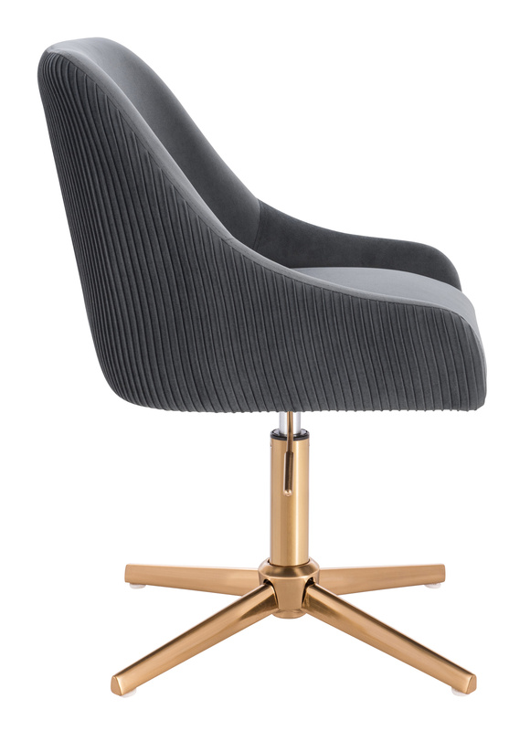 HR920CROSS Grafit Modern Velúr Szék Arany lábbal