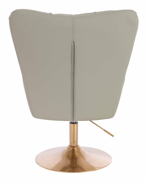 HR650N Len Szín Műbőr Premium Soft szék arany lábbal