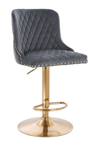 HR940W Grafit Modern Velúr Szék Arany lábbal